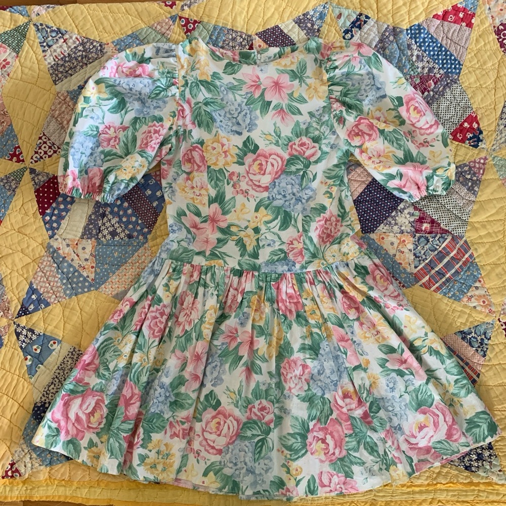 80s Floral Dress